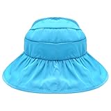 Domybestベビー用ハット つば広　赤ちゃんキャップ アウトドアハット　キッズ帽子 折りたたみ　子供サンバイザー 女の子　男の子 紫外線 UVカット 日よけ止め 日よけ帽　日焼け防止　無地　5色選