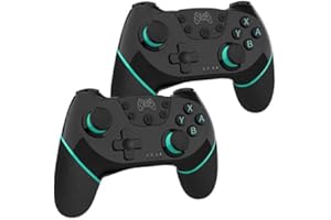 Switch コントローラー ブラック×グリーン 2個セット 無線 ワイヤレス 連射機能 Lite対応 スイッチ