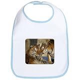 Truly TeagueベビーよだれかけNuzzling Tiger Love カラー: ブルー