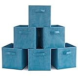 6のセット折りたたみ式ファブリックバスケットbin- EZOWare Collapsibleストレージキューブの保育園ホームとオフィス 885157839525