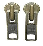 YKK 金属NO.10 スライダー ２個セット DA アンチックゴールド