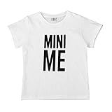 FranterdファミリMatchingシャツ服、パパの& Me Father &ベビー親子半袖文字トップスファミリ服装 ホワイト