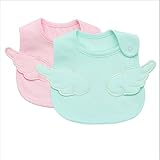 SoxSoy ビブ ベビー よだれかけ スタイ 柔らかい コットン 綿100％ 出産のお祝いギフト 調整可能 男の子 女の子 赤ちゃん (2枚）