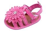 C-Princessベビー 女の子 サンダル ファーストシューズ フラワーモチーフ 赤ちゃん キッズ 子供靴 かわいい フォーマル カジュアル レッド 13cm