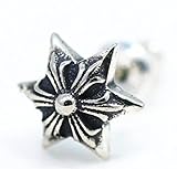 silverKYASYAシルバー925スターピアス メンズ