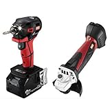 MAX(マックス) コンボ 充電式インパクトドライバ(PJ-ID151R-B2C/1850A)(赤)(18V 5.0Ah)＆充電式ディスクグラインダ(PJ...