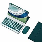 Huawei MatePad Pro 13.2 2023 用キーボード、内蔵ペンシルホルダー、Bluetoothマウス付きマグネット着脱式キーボード,グリーン
