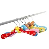 ROSENICE 子供 ハンガー 木製 10個入り(ランダム パターン)