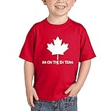 幼児/幼児I ' m On The Eh Team – Canada Maple Leaf Tシャツ カラー: レッド
