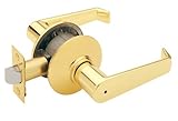 Schlage F40VELA605 Elan Privacy Lever, Bright Brass [並行輸入品]
