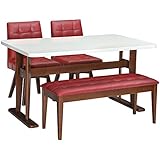 タマリビング ダイニングセット レッド 4点セット【幅135cm】 フェリス 50003803-11-16 4点入