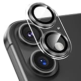 Podick カメラカバー iPhone 17 用 カメラフィルム 透明台座 全面保護 9H強化ガラス 傷防止 レンズ保護 耐衝撃 アイフォン17 カメラ保護 高透過率 黒縁取り 露出オーバー防止 いphone カメラレンズプロテクター ブラック