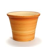 KANEYOSHI 鉢 陶器 植木鉢 ブーケ オレンジ 6号