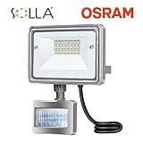 【二年保証】SOLLA Mini 小型LED人感センサー投光器 10W 3000K 電球色 OSRAM製素子 日本レベル 防水センサーライト 玄関灯 防水ライト