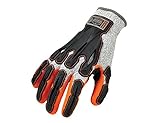 Ergodyne ProFlex 922CR Level 5 Cut Resistant Nitrile-Dipped DIR Gloves, Medium, Gray by Ergodyne