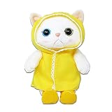 内藤デザイン研究所(Naitou Design) choo choo cat コスチューム S 雨ふり(イエロー) 猫 ぬいぐるみ 高さ約20cm
