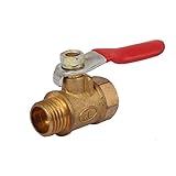 uxcell　ボールバルブ　水　石油　ガス　コネクタ　3/8BSP オス－3/8BSPメネジ