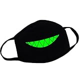 QIAONAI 可愛いマスク 歯仕様 個性 立体マスク 自転車用　防風　防寒　アウトドア　通学　通勤　秋冬 　花粉対策 　風邪 　防塵マスク　レギュラーマスク ファッション 　レディース 　メンズ　 