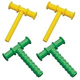 Chewy Tubes Teether, 4 Pack - Yellow/Green [並行輸入品]