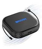 DRIVIM ワイヤレス CarPlay アダプター 【業界起動スピードNO.1挑戦】カープレイワイヤレス化ドングル 有線接続不要 純正な有線CarPlay搭載車専用 Yahoo!カーナビ カーナビタイム Googleマップ 音楽 YouTube Music Siri bluetoothハンズフリー通話 メッセージ受送信対応 取付簡単 Type A to C＆C to Cケーブル付き