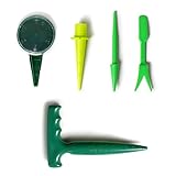 NKTM 園芸用栽培用具セット ミニ 種まき機+水やり+ピンセット*2+根起し　5点セット