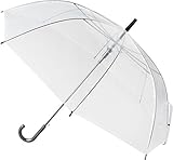 ミドリ産商 傘 透明ビニール ジャンプ傘 黒手元 親骨65cm #408