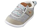 イフミー IFME ベビー スニーカー 子供 赤ちゃん ブルー グレー ピンク 7000 (14cm, グレー)