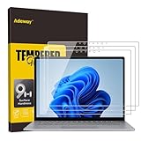 Adeway 【13.5インチ】【2+1枚入り】Surface Laptop 6/laptop 5/Laptop 4/Laptop 3/Laptop 2/Laptop 1 ガラス保護フィルム 13.5Inch 精度型【指紋防止 気泡レス 反射防止 9H強化ガラス 貼りやすい】