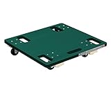 サカエ 台車 板台車 スタッキング仕様 グリーン色 450×450×H85mm SD-450G