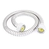 uxcell シャワーホース 　フレキシブルホース　ウォーターホース　バスルーム用　パイプ　ステンレス鋼　60cm