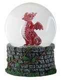 YTC Summit 7993 RED BABY DRAGON WATER GLOBE - 65MM, C-24