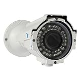 LineMak IR Bullet camera, 1/2.8" HDIS Color CMOS Sensor, 1200TVL, 2.8-12mm varifocal lens, 42pcs LED