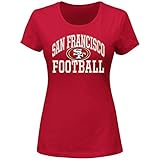 NFL San Francisco 49ers Short SleevedスクープネックTシャツ、2 x、レッド