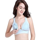 Ancdream 妊婦 授乳ブラジャー ノンワイヤ マタニティ マザー 用 母【美妊婦】 ボタン付き 授乳便利 上品なカラー / 75BCD-105BCD