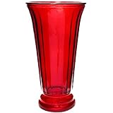 Flower Rose Bunch Glass Arrangement Vase Decorative Centerpiece For Home or Wedding (Fits Dozen Rose