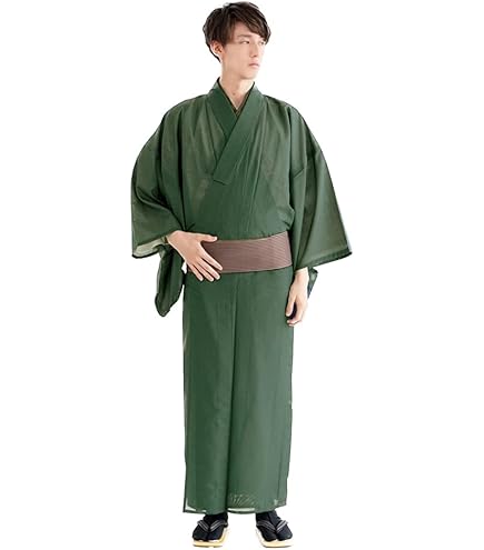 Amazon.co.jp: 万葉のきもの 男の粋 キングサイズ メンズ着物反物 管理 