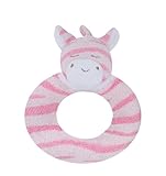 Angel Dear Ring Rattle, Pink Zebra by Angel Dear