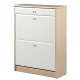 靴箱 玄関収納 薄型 シューズラック シューズボックス 下駄箱 多目的ラック 業務用 電話台 完成品 〔2段〕