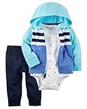 カーターズ Carter's ジャケット ＆ ワンピース ＆ パンツ 3点セット 3-Piece Little Jacket Set 3M (55-61cm) [並行輸入品]