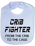 Crib Fighter UFC/MMA - Funny Baby/Toddler/Newborn Bib - Baby Gift blue by Print4U