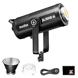 Godox SL300IIIBi 330W LED 連続出力照明、2800K-6500K デュアル色温度、CRI96 TLCI97、0%-100% 輝度調整、APP コントロール、Bowens マウント、スタジオ、静物画、ビデオ撮影に適しています