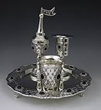 Havdalah設定シルバーメッキwith Stones by不明