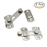 diaosnx 2セットステンレススチールゲートラッチ/を盗難からガード安全ドアロックバックル