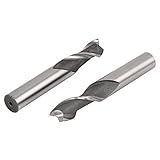 ストレートシャンクカッターツールHSS-ALエンドミル2個ダイヤ2スパイラルフルートを切断DealMuxさ10mm