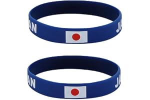 [RidrificM8] 【2026年ワールドカップ サッカー飾り】国旗リストバンドブレスレット 2個パック 日本代表チーム シリコンリストバンド スポーツとファッション用