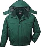 自重堂 JICHODO 防水防寒ブルゾン(フード付) 48460 グリーン Lサイズ