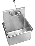 Just a18665 – 1 14ゲージ1穴1つコンパートメントサービスシンクwith 12 " Basin and 20 " x 15 "ボウル 2 hole シルバー A-18665-2 1