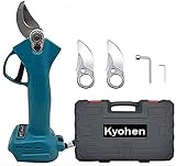Kyohen 剪定ばさみ 電動ハサミ 替え刃2枚付き マキタ18Vバッテリー対応可能 充電式ハサミ 庭木/枝切り/果樹用 剪定鋏 園芸用剪定用具 充電式剪定ばさみ電動剪定バサミ切断枝径30mm 軽量 デニング 庭木 植木 盆栽 枝 園芸ガーデンツール コードレス【本体のみ】