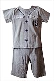 野球 半袖Tシャツ ハーフパンツ上下セット 全2色 グレー 90