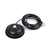 YNIBST モービルアンテナ基台 MJ-MP アマチュア無線アンテナ用 強力吸盤マグネット基台 RG58ケーブル付き(5m) 車載用